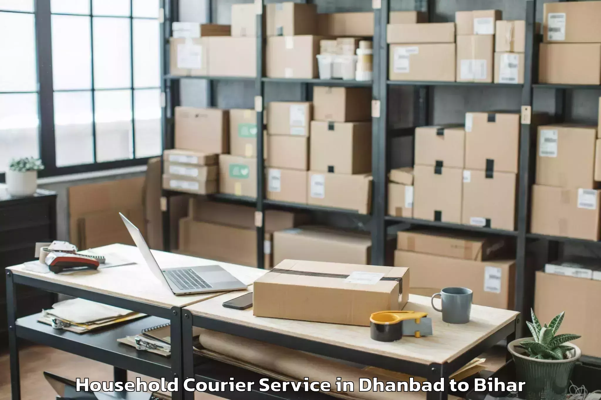 Efficient Dhanbad to Ladania Household Courier